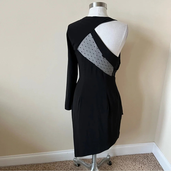 Stylestalker Micah Mini Dress black mesh bodycon 17732 - Picture 5 of 10